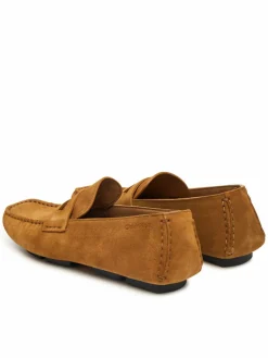 Mocassini Square Driver Suede HW0HW02844 Marrone