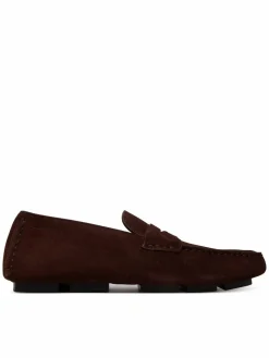 Mocassini Square Driver Suede HW0HW02844 Bordeaux