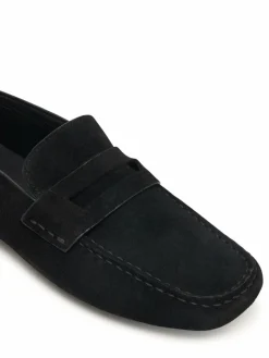 Mocassini Square Driver Suede HW0HW02844 Nero