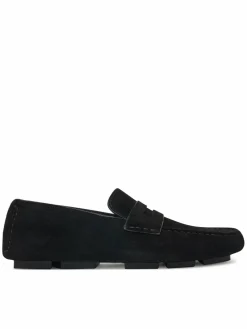 Mocassini Square Driver Suede HW0HW02844 Nero