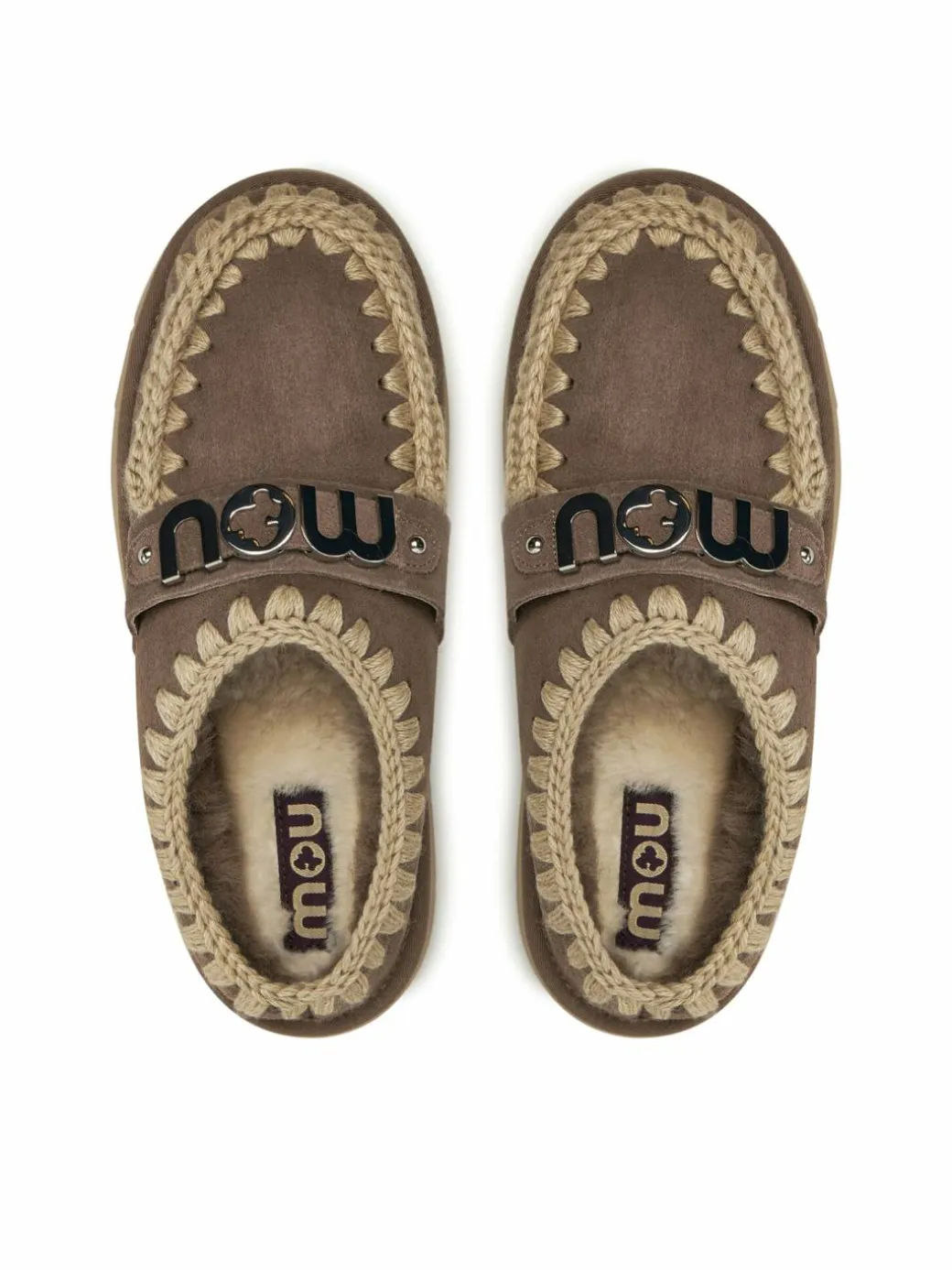 Pantofole Bounce Clog Metal Logo FW531001A Marrone