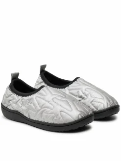 Pantofole Packable Outline Argento