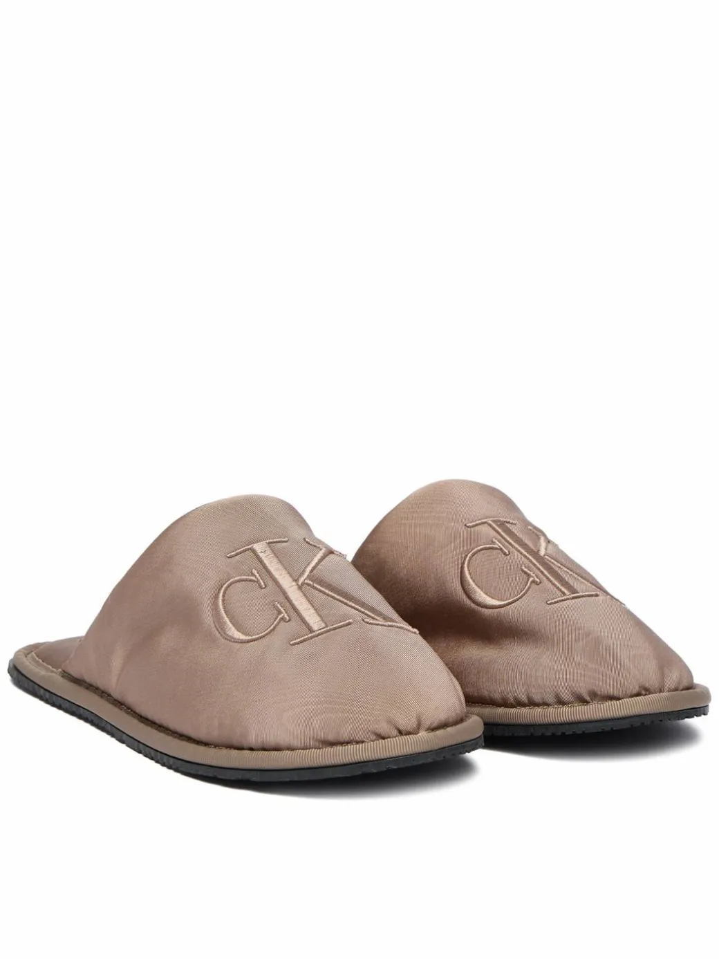 Pantofole Slipper Satin Moire YW0YW02053 Beige