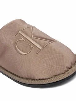 Pantofole Slipper Satin Moire YW0YW02053 Beige