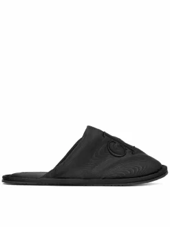 Pantofole Slipper Satin Moire YW0YW02053 Nero