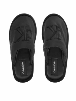 Pantofole Slipper Satin Moire YW0YW02053 Nero