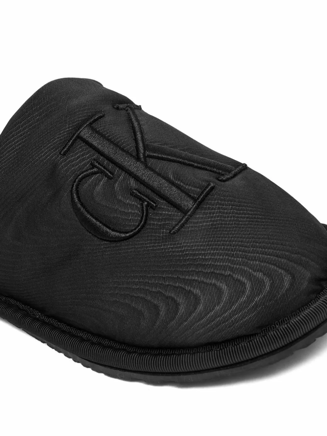 Pantofole Slipper Satin Moire YW0YW02053 Nero