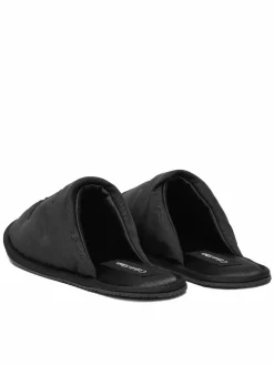 Pantofole Slipper Satin Moire YW0YW02053 Nero