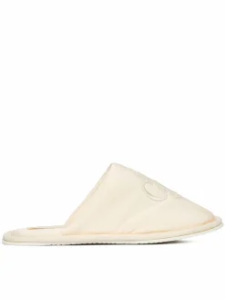 Pantofole Slipper Satin Moire YW0YW02053 Écru