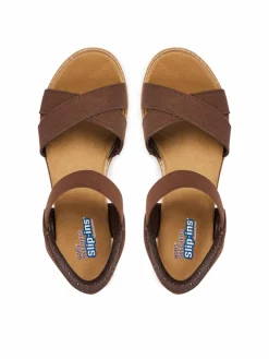 Sandali BOBS Desert Kiss - Golden Lily 114418/CHOC Marrone