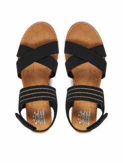 Sandali BOBS Desert Kiss-Shore Enough 114130/BLK Nero