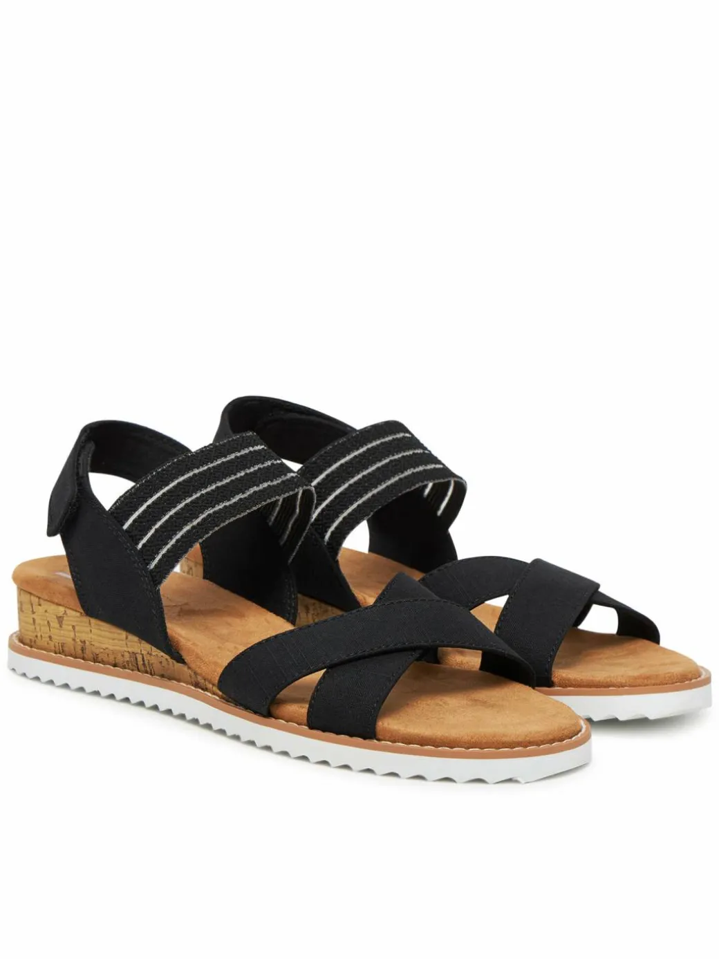 Sandali BOBS Desert Kiss-Shore Enough 114130/BLK Nero