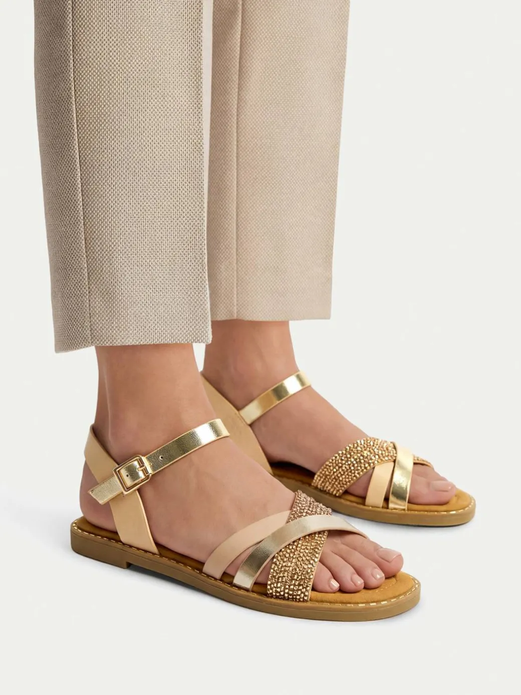 Sandali CEO-M-F9011-YLD Oro