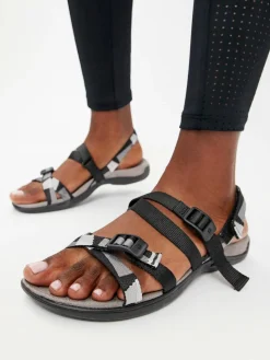 Sandali District 3 Backstrap Web J004190 Nero
