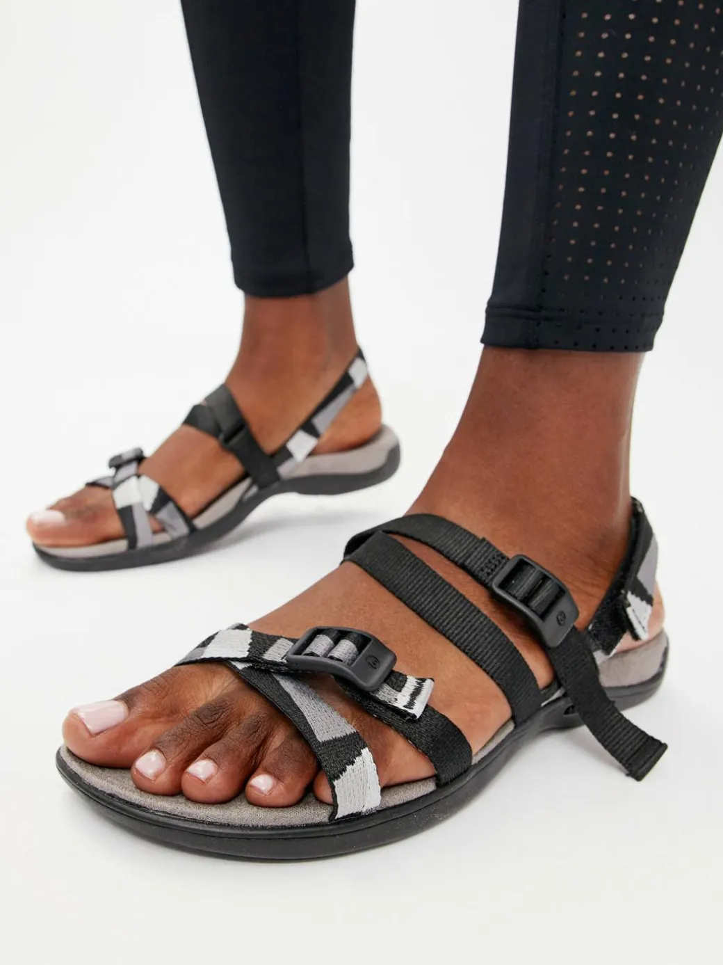 Sandali District 3 Backstrap Web J004190 Nero
