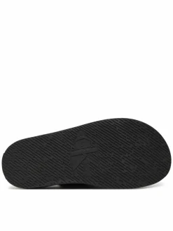 Sandali Flat Molded Sandal Buckle YW0YW01785 Nero