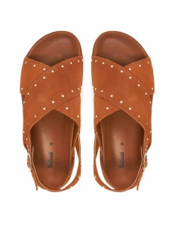Sandali F32304 Marrone