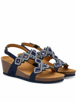 Sandali Tulum T-Bar MF00689 Blu scuro