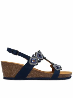 Sandali Tulum T-Bar MF00689 Blu scuro