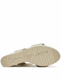 Sandali Wedge Sandal Webbing In YW0YW01790 Grigio
