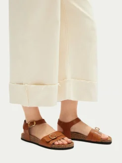 Sandali YLD-P9118 Marrone