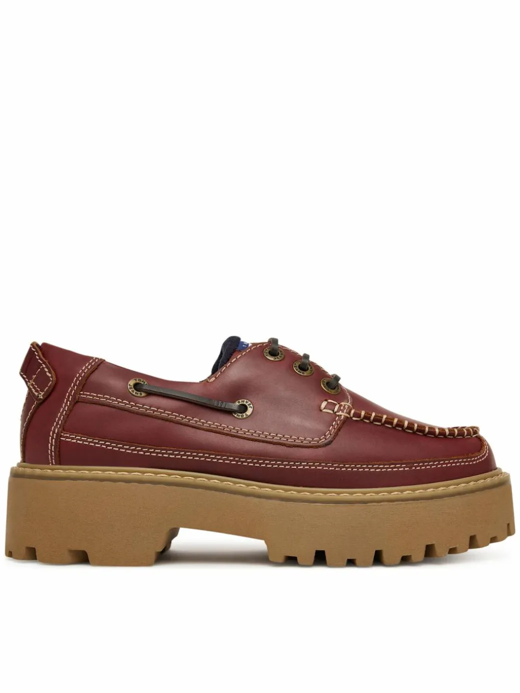 Scarpe basse Archive '01 Boat Shoe Leather EN0EN03003 Bordeaux