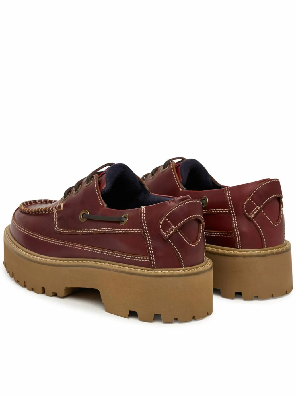 Scarpe basse Archive '01 Boat Shoe Leather EN0EN03003 Bordeaux