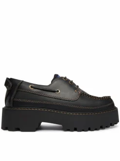 Scarpe basse Archive '01 Boat Shoe Leather EN0EN03003 Nero