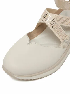 Scarpe basse D2411-81 Beige