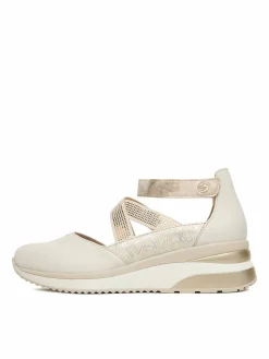 Scarpe basse D2411-81 Beige