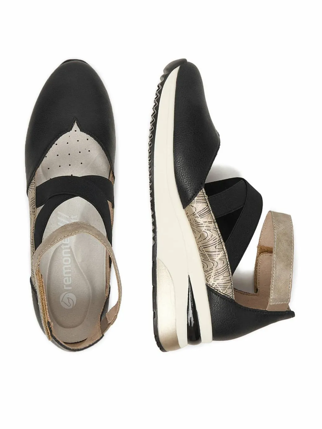 Scarpe basse D2411-03 Nero