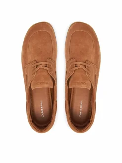 Scarpe basse Ess Boatshoe Suede HW0HW03290 Marrone