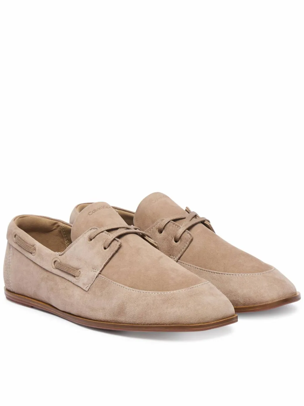 Scarpe basse Ess Boatshoe Suede HW0HW03290 Grigio