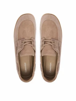 Scarpe basse Ess Boatshoe Suede HW0HW03290 Grigio