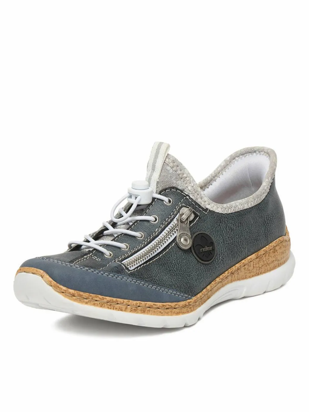 Scarpe basse N42F2-14 Blu scuro