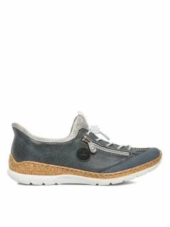 Scarpe basse N42F2-14 Blu scuro