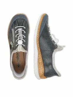Scarpe basse N42F2-14 Blu scuro