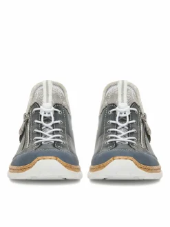Scarpe basse N42F2-14 Blu scuro