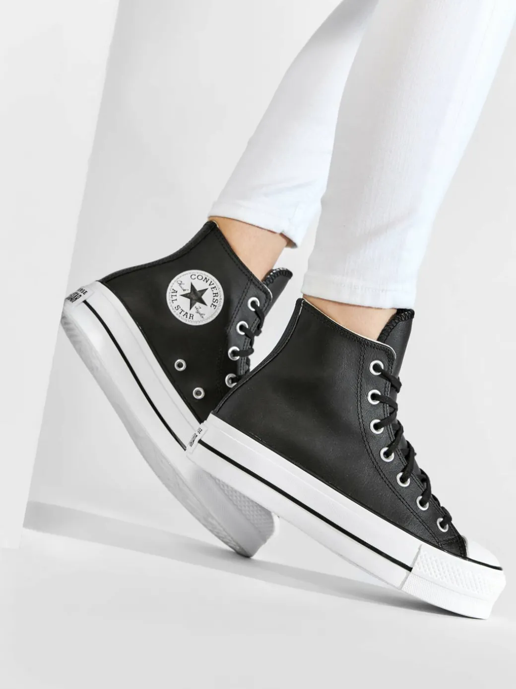 Scarpe da ginnastica Chuck Taylor All Star Lift Clean Hi 561675C Nero