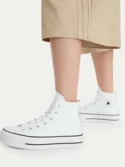 Scarpe da ginnastica Chuck Taylor All Star Lift Clean Hi 561676C Bianco
