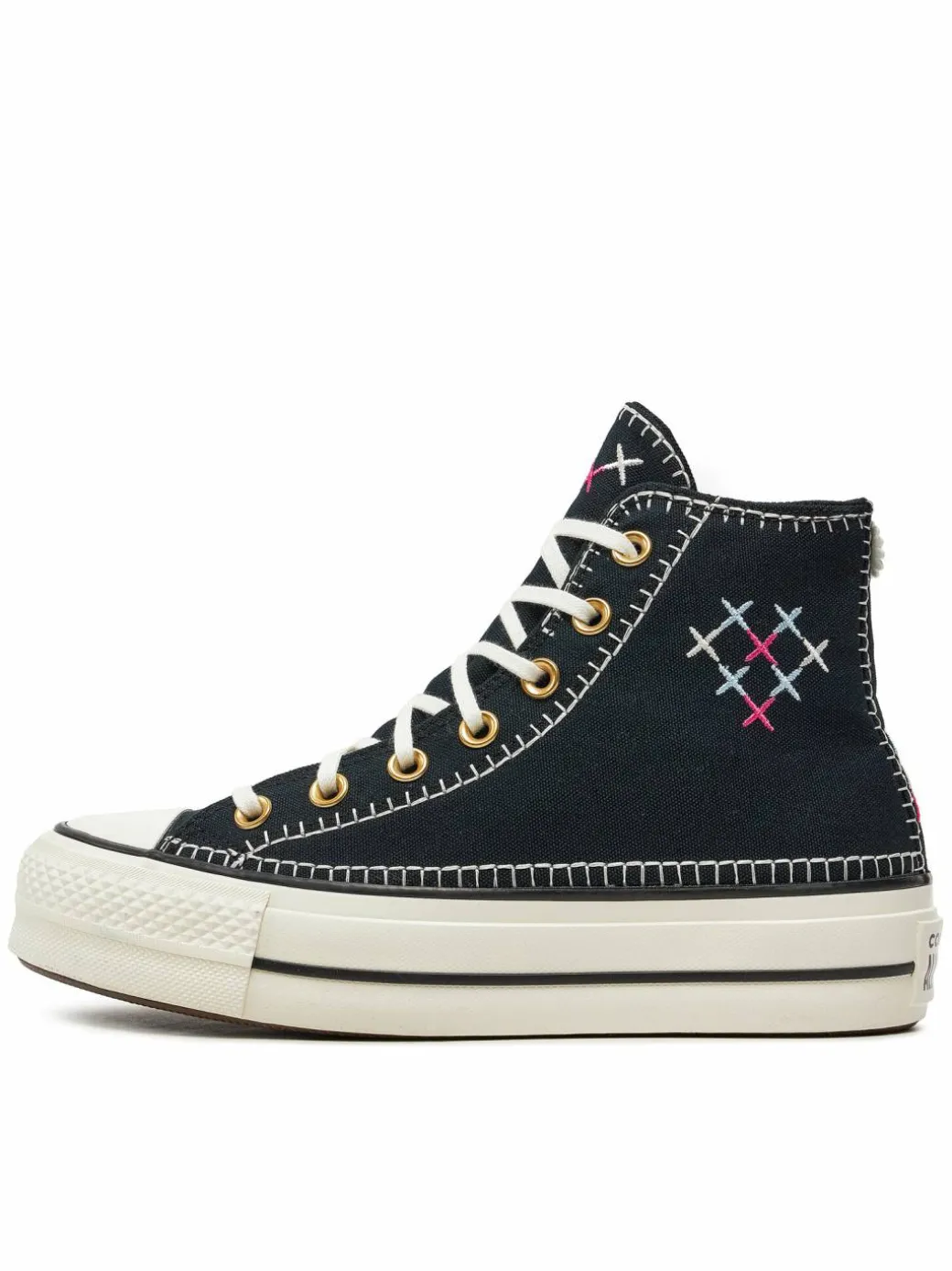 Scarpe da ginnastica Chuck Taylor All Star Lift Crafted Stitching Platform Hi A08731C Nero
