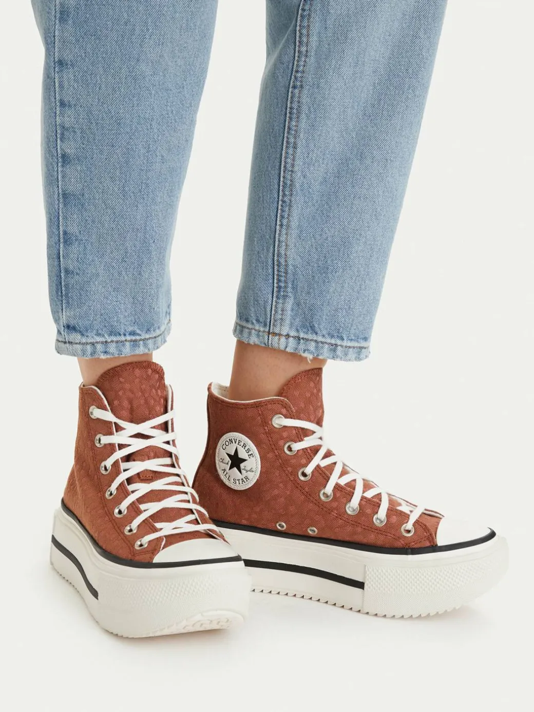 Scarpe da ginnastica Chuck Taylor All Star Lift Double Stack Platform Deer A17883C Marrone