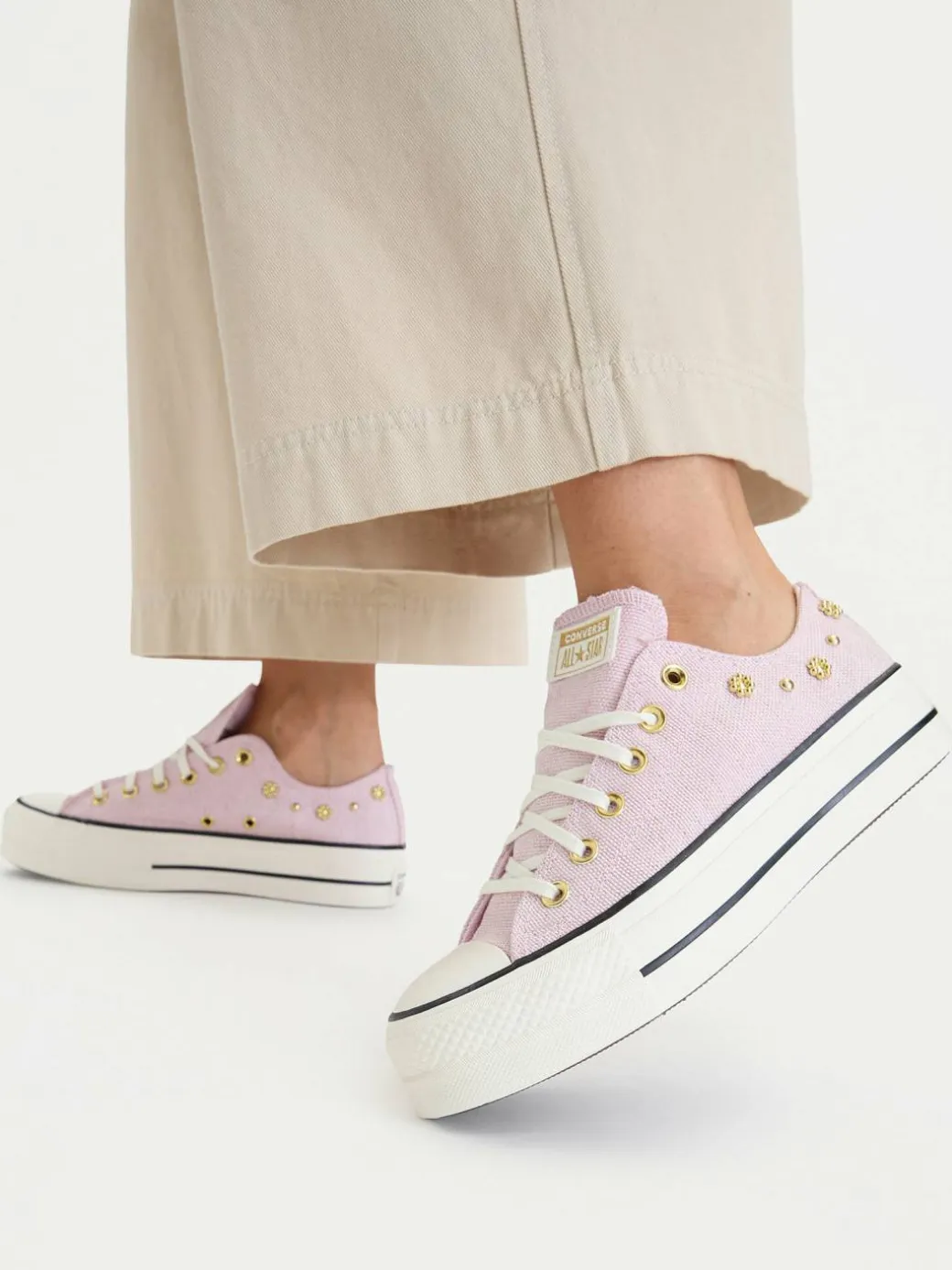 Scarpe da ginnastica Chuck Taylor All Star Lift Platform Heathered Glam A17595C Rosa