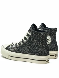 Scarpe da ginnastica Chuck Taylor All Star Lift Platform Glitter A09551C 401 Nero