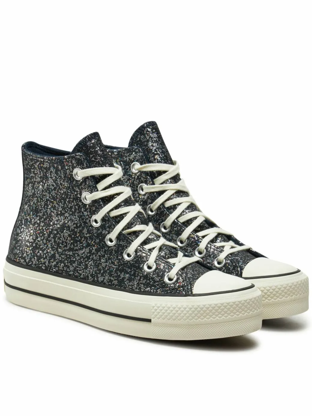 Scarpe da ginnastica Chuck Taylor All Star Lift Platform Glitter A09551C 401 Nero