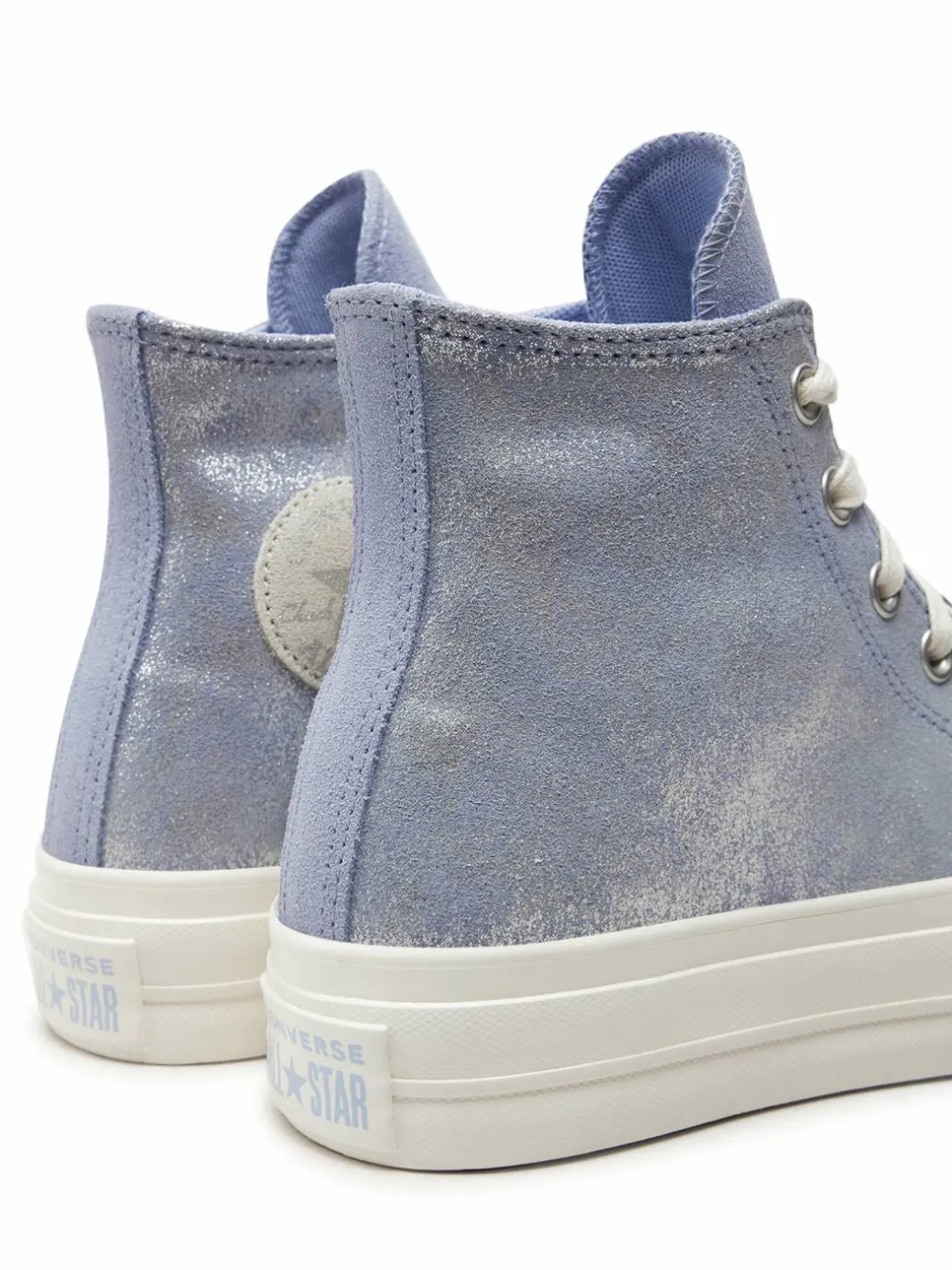 Scarpe da ginnastica Chuck Taylor All Star Lift Platform Suede Shimmer Hi A11549C Viola