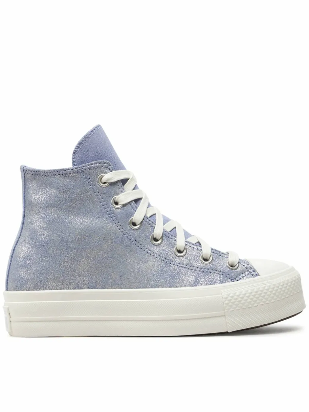 Scarpe da ginnastica Chuck Taylor All Star Lift Platform Suede Shimmer Hi A11549C Viola