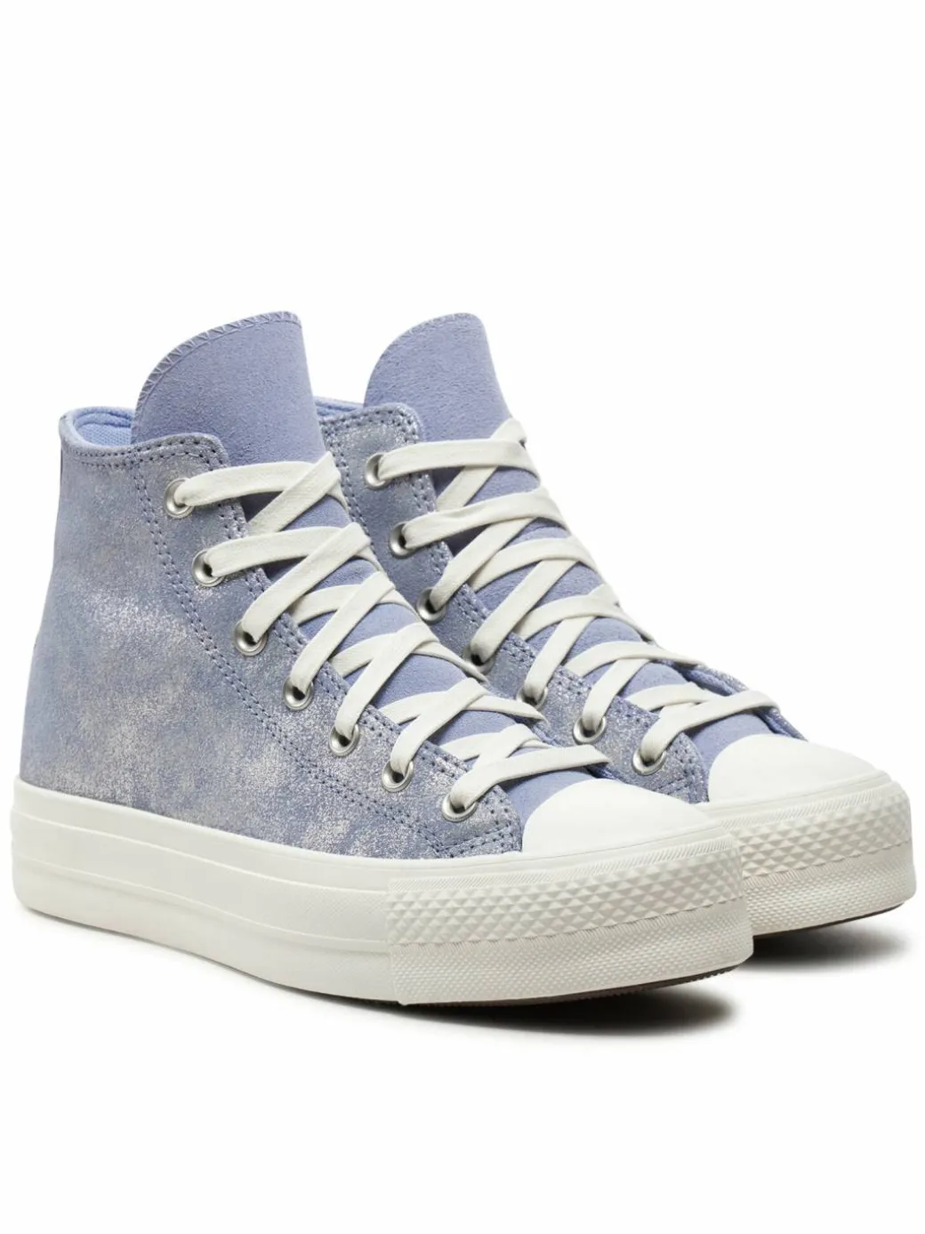 Scarpe da ginnastica Chuck Taylor All Star Lift Platform Suede Shimmer Hi A11549C Viola