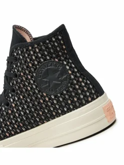 Scarpe da ginnastica Chuck Taylor All Star Lift Platform Crochet A09829C Nero
