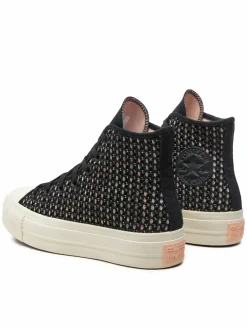 Scarpe da ginnastica Chuck Taylor All Star Lift Platform Crochet A09829C Nero